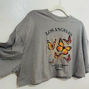 Short sleeve crop top